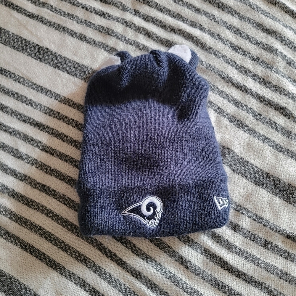 NFL vintage Los Angeles Rams beanie with ears